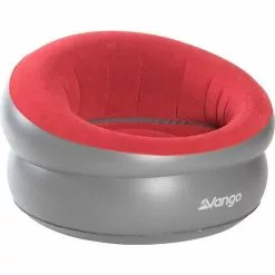 Vango Donut Flocked Inflatable Chair-Carmine Red