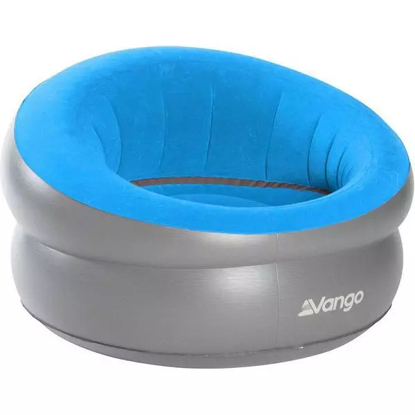Vango Inflatable Donut Flocked Chair Mykonos Blue