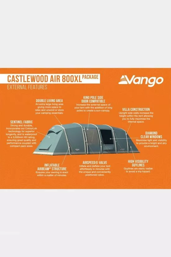 Vango Castlewood Air 800XL Tent Package - Image 7
