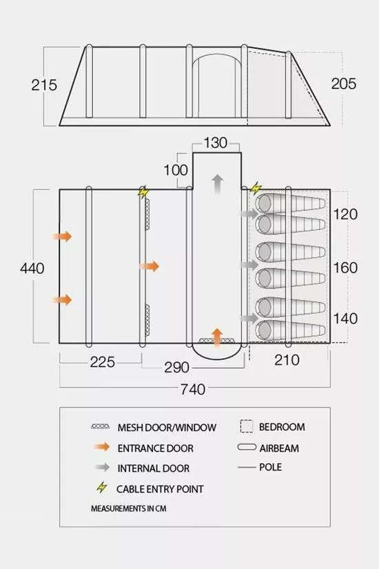 Vango Rome II Air 650XL Tent 2022 - Image 3